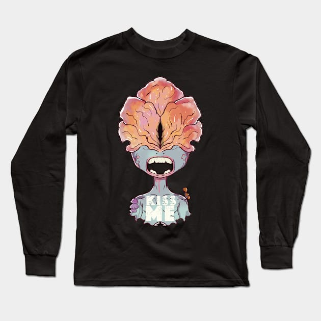 Kisse Me Long Sleeve T-Shirt by Sons of Skull